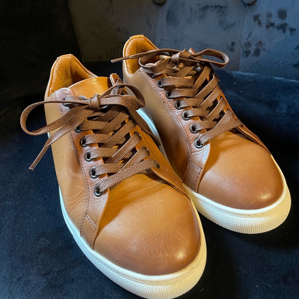 Thursday Boot Company Brown Leather Low-Top Sneakers women sneakers size 6.5